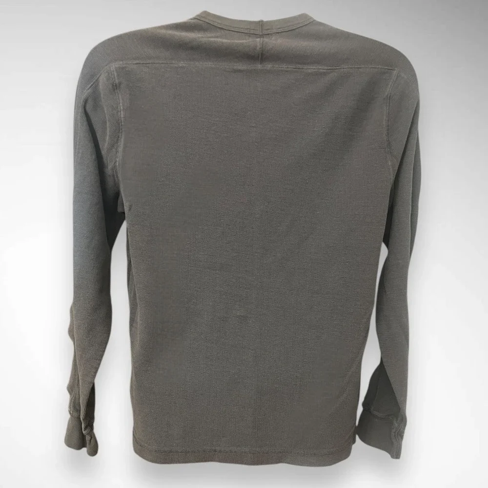 J.CREW Men's Beach Thermal Linen Cotton Blend Crewneck Evening Storm |EUC‎